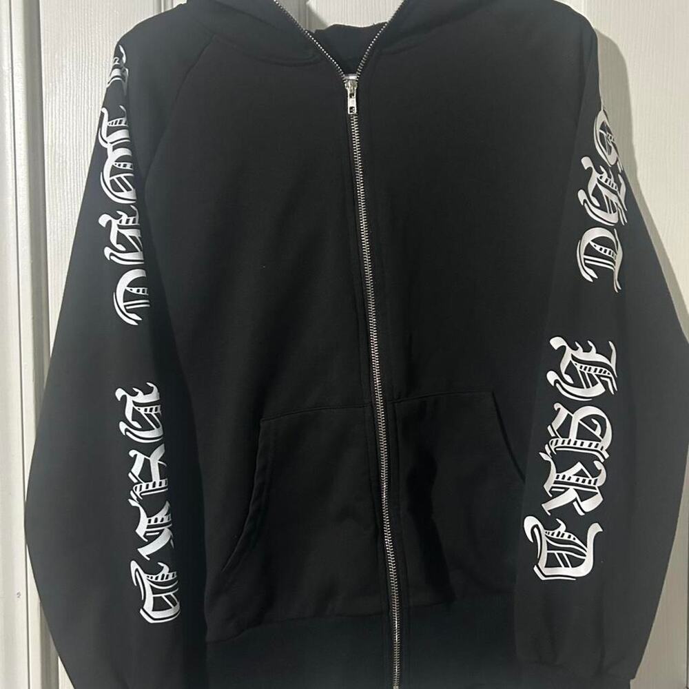 Shein icon black zip up